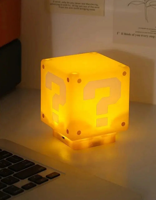 Load image into Gallery viewer, LED Question Mark Brick Night Light with Music USB Charging Desk Lamp Light Birthday X-Mas Gifts

