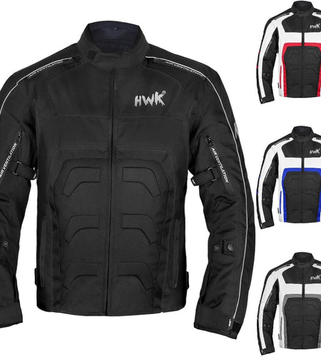 Spyder Motorcycle Jacket for Men with Weather Resistant Cordura Textile Fabric for Enduro Motocross Motorbike Riding and Impact Protection Armor, Dual Sport Motorcycle Riding Jacket (Blue, M)