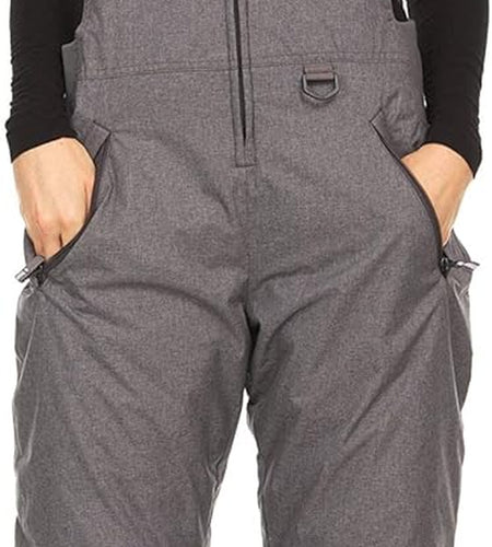 Womens Insulated Water Resistant Ski Snow Bib Pants