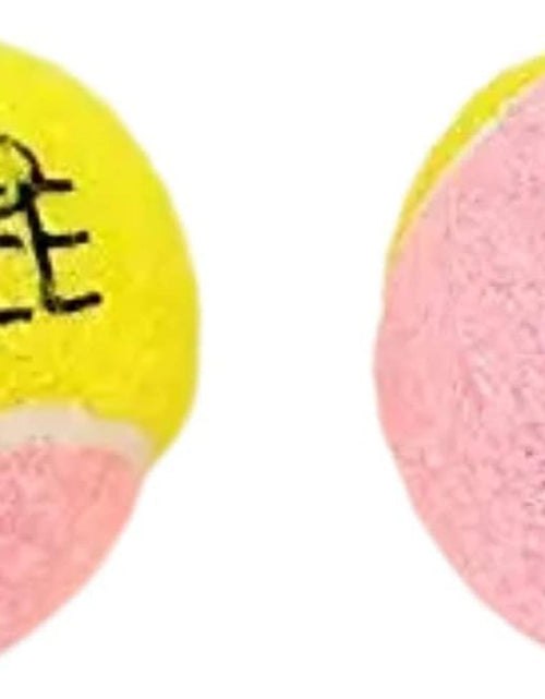 Load image into Gallery viewer, X-Small Dog Tennis Balls 1.5" Pack of 12- Puppy Mini Fetch Pet Little Tennis Balls -Yellow/Pink
