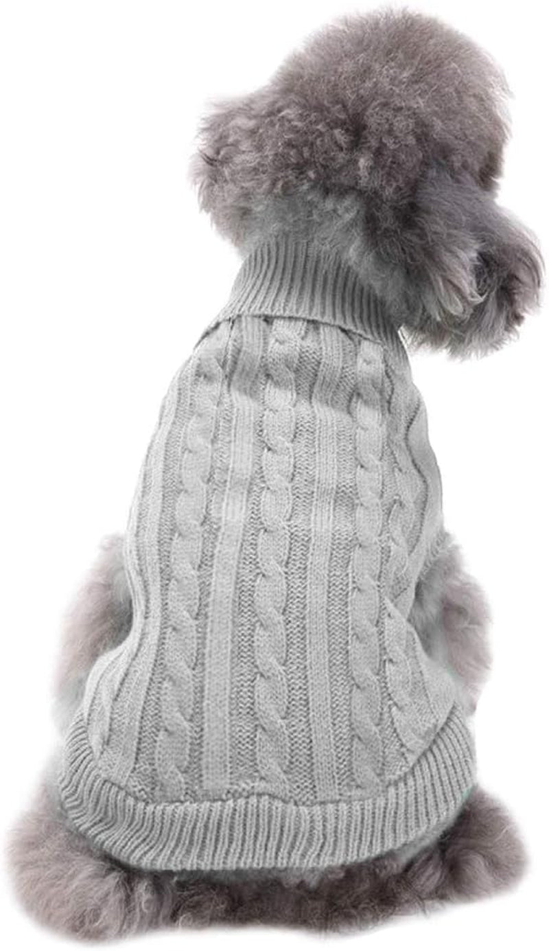 Small Dog Sweaters Knitted Pet Cat Sweater Warm Dog Sweatshirt Dog Winter Clothes Kitten Puppy Sweater