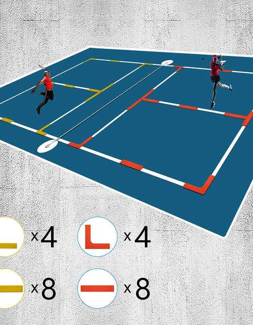 Load image into Gallery viewer, Court Line Marker Set Create Your Own Pickleball Mini Tennis Court
