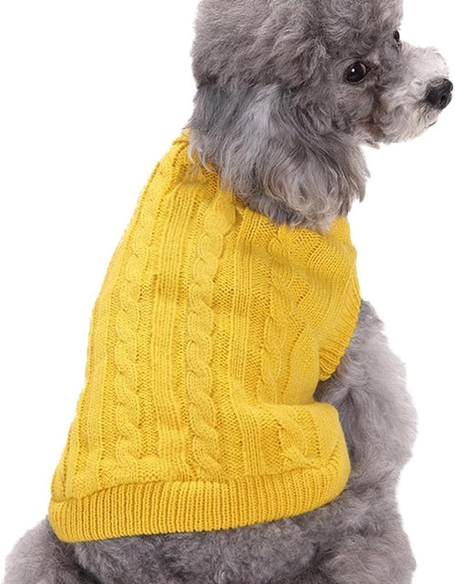 Load image into Gallery viewer, Small Dog Sweaters Knitted Pet Cat Sweater Warm Dog Sweatshirt Dog Winter Clothes Kitten Puppy Sweater
