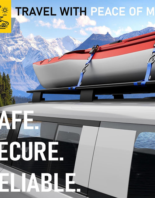 Load image into Gallery viewer, Ratchet Straps Heavy Duty 4 Pack -15 FT - 2200 LB Break Strength – with Safety Lock S Hooks - Cargo Straps for Moving, Appliances, Motorcycle – Soft Loop Tie down Straps
