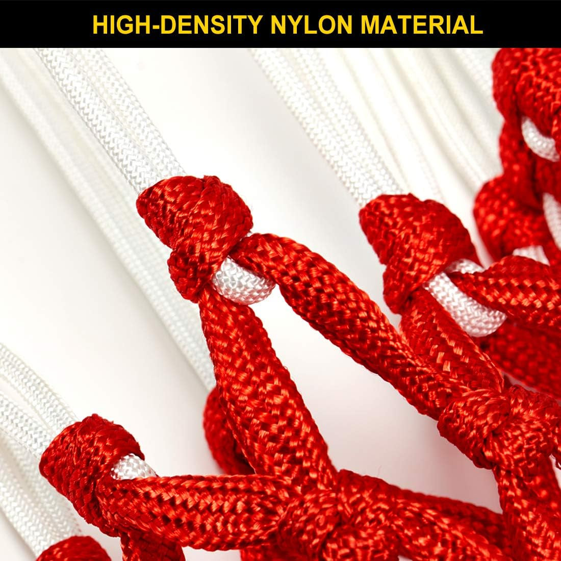 Premium Quality Professional Heavy Duty Basketball Net Replacement - All Weather anti Whip,Fits Standard Indoor or Outdoor 12 Loops Rims12 Loops