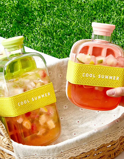 Load image into Gallery viewer, ChillSip Bottle Set – Stylish Water Bottle with Straw &amp; Zero-Contact Ice Cube Tray
