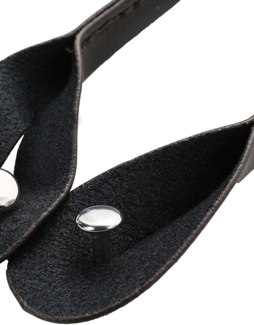 Load image into Gallery viewer, Mens Brown Button End Suspenders - Adjustable Elastic Y Shape Tuxedo Suspender
