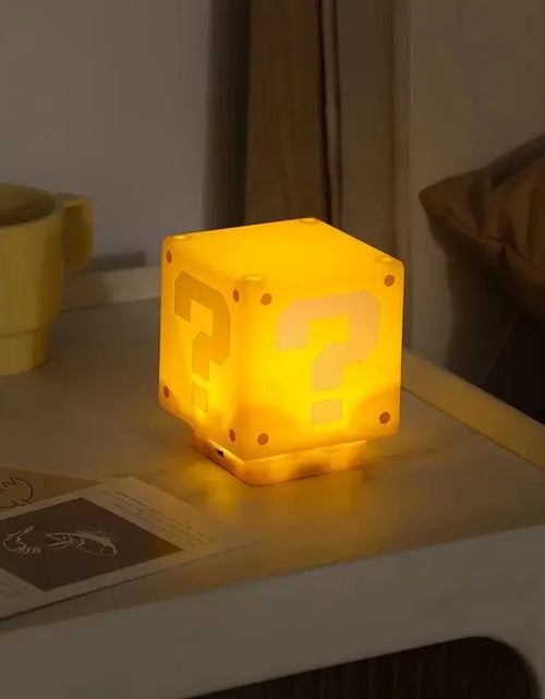 Load image into Gallery viewer, LED Question Mark Brick Night Light with Music USB Charging Desk Lamp Light Birthday X-Mas Gifts
