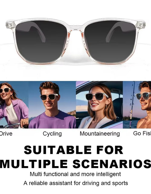 Load image into Gallery viewer, SoundSight Smart Glasses – Bluetooth Sunglasses with Built-In Earphones, UV400 Polarized Lenses &amp; Hands-Free Calling

