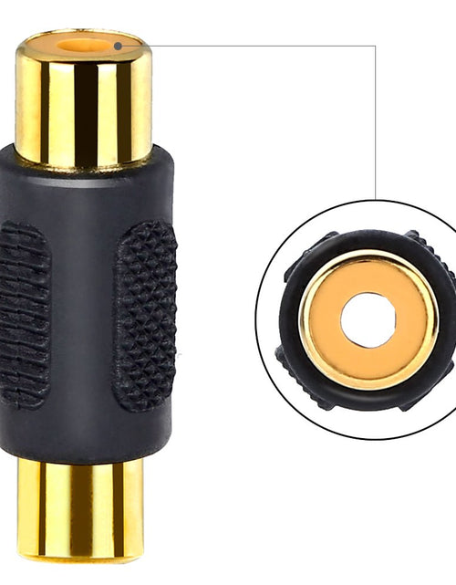 Load image into Gallery viewer, [10 Pack] RCA Female to Female Coupler Audio Video Gold Adapter, for Phono,Speaker,Rca Cable,Amplifier
