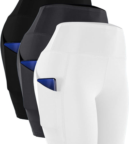 Women'S High Waist Spandex Yoga Shorts for Bike Running Two Side Pockets