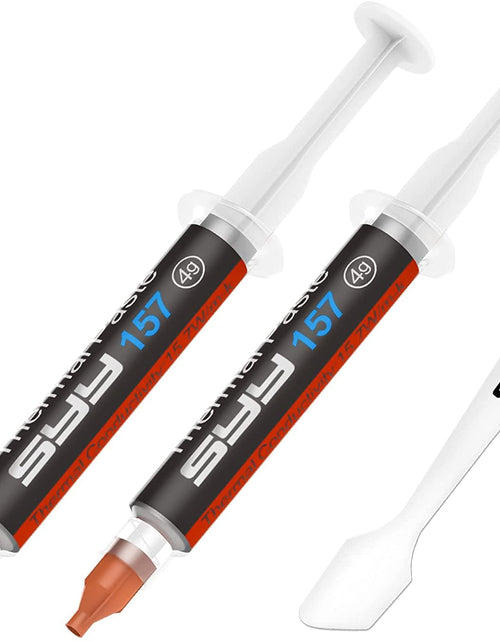 Load image into Gallery viewer, Thermal Paste,  2 Grams CPU Paste Thermal Compound Paste Heatsink for Ic/Processor/Cpu/All Coolers, 15.7W/M.K Carbon Based High Performance, Thermal Interface Material, CPU Thermal Paste
