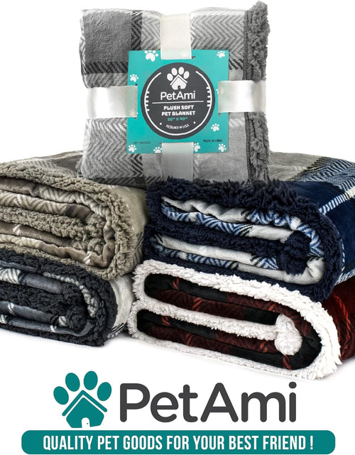 Load image into Gallery viewer, Dog Blanket, Sherpa Dog Blanket | Plush, Reversible, Warm Pet Blanket for Dog Bed, Couch, Sofa, Car
