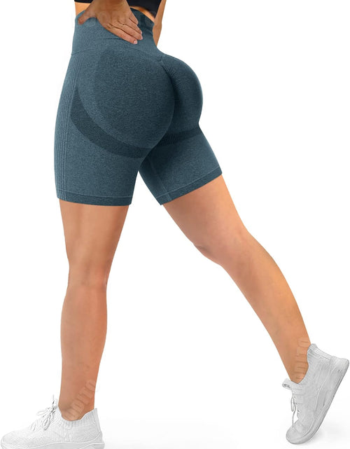 Load image into Gallery viewer, Scrunch Butt Lifting Shorts for Women Workout Gym Smile Contour Seamless Leggings High Waist Ruched Booty Yoga Shorts
