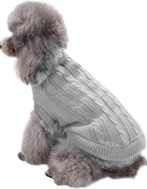 Load image into Gallery viewer, Small Dog Sweaters Knitted Pet Cat Sweater Warm Dog Sweatshirt Dog Winter Clothes Kitten Puppy Sweater
