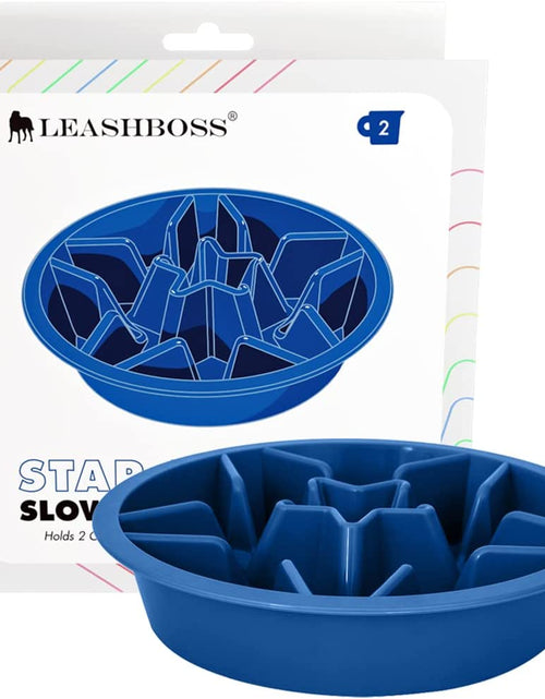 Load image into Gallery viewer, Slow Feeder Dog Bowls - Cup Maze Puzzle Food Bowl with Feeder Holes, Fits into Elevated Pet Feeders - Slow Eating for Large, Medium &amp; Small Sized Breeds (2 Cup - 7.5-8 Inch Feeder Holes)
