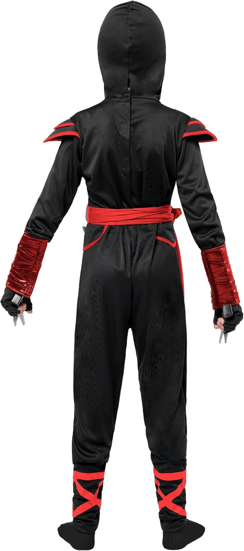 Ninja Dragon Red Costume Outfit Set for Kids Halloween Dress up Party