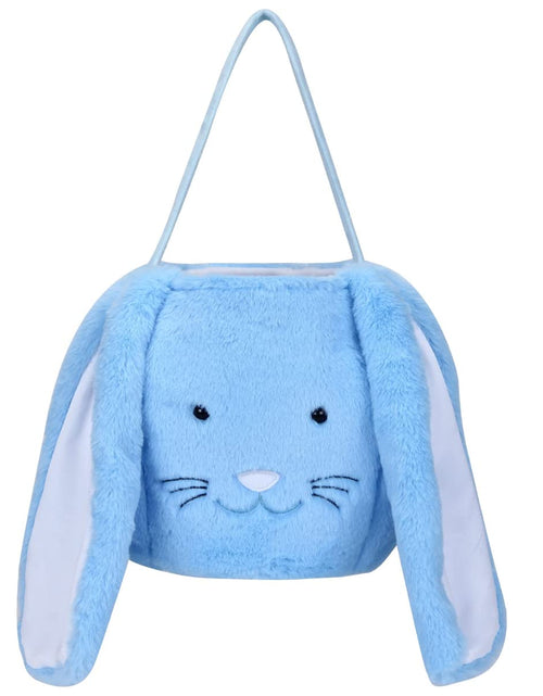 Load image into Gallery viewer, Plush Easter Bunny Basket, Monogrammed Bunny Easter Buckets with Long Plush Ear, Egg Hunting Easter Gift Bags Easter Tote Bags for Easter Decorations Candy Gifts…

