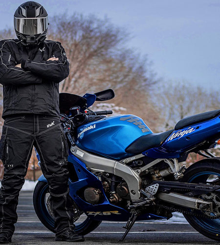 Spyder Motorcycle Jacket for Men with Weather Resistant Cordura Textile Fabric for Enduro Motocross Motorbike Riding and Impact Protection Armor, Dual Sport Motorcycle Riding Jacket (Blue, M)