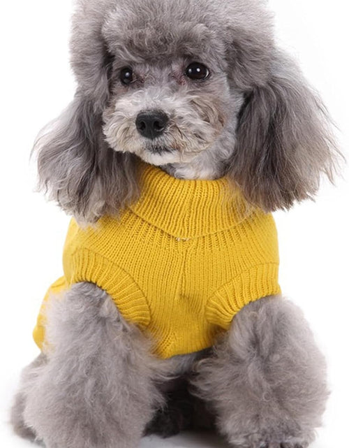 Load image into Gallery viewer, Small Dog Sweaters Knitted Pet Cat Sweater Warm Dog Sweatshirt Dog Winter Clothes Kitten Puppy Sweater
