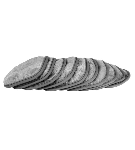 Makeup Removal Cleaning Cloth, Washable and Reusable, 5 by 5 Inches, Gray, Pack of 10