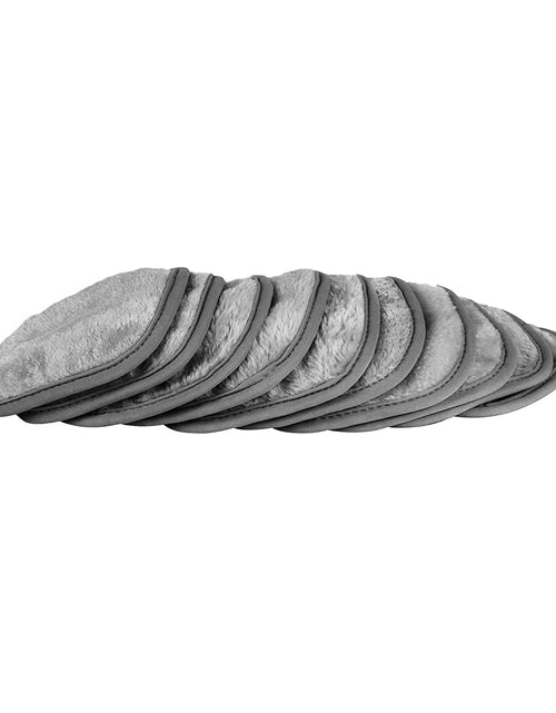 Load image into Gallery viewer, Makeup Removal Cleaning Cloth, Washable and Reusable, 5 by 5 Inches, Gray, Pack of 10
