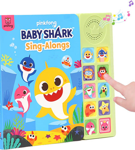 Baby Shark Sing-Alongs 10 Button Sound Book | Baby Shark Toys | Learning & Education Toys | Interactive Baby Books for Toddlers 1-3 | Gifts for Boys & Girls