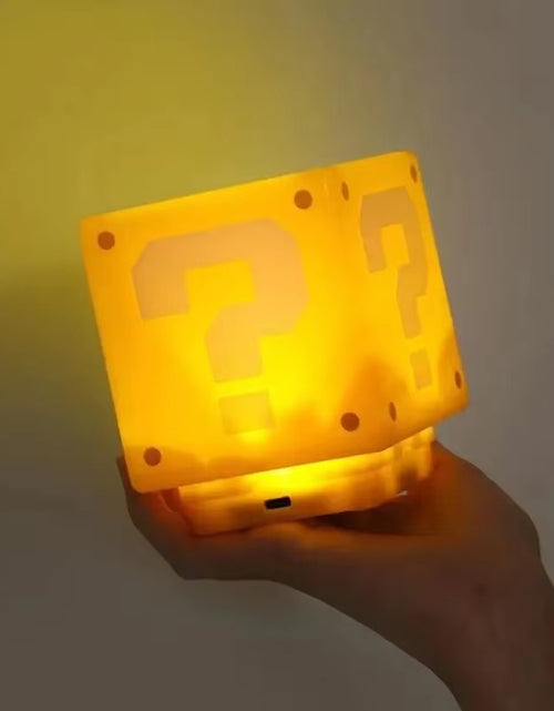 Load image into Gallery viewer, LED Question Mark Brick Night Light with Music USB Charging Desk Lamp Light Birthday X-Mas Gifts
