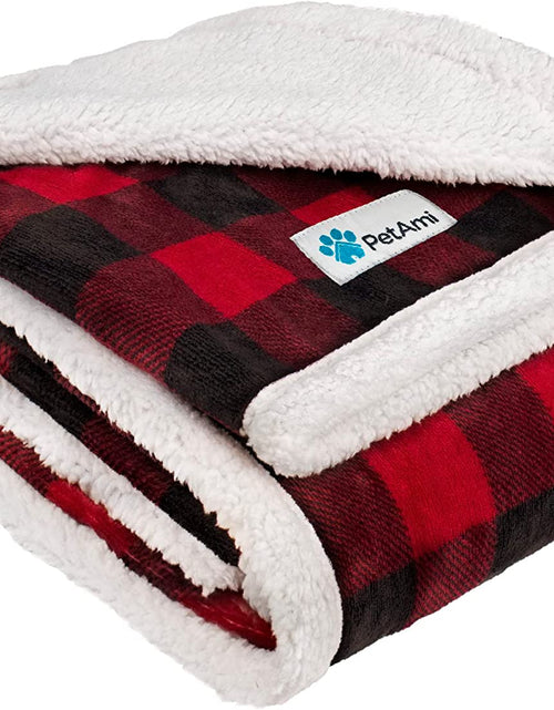Load image into Gallery viewer, Dog Blanket, Sherpa Dog Blanket | Plush, Reversible, Warm Pet Blanket for Dog Bed, Couch, Sofa, Car
