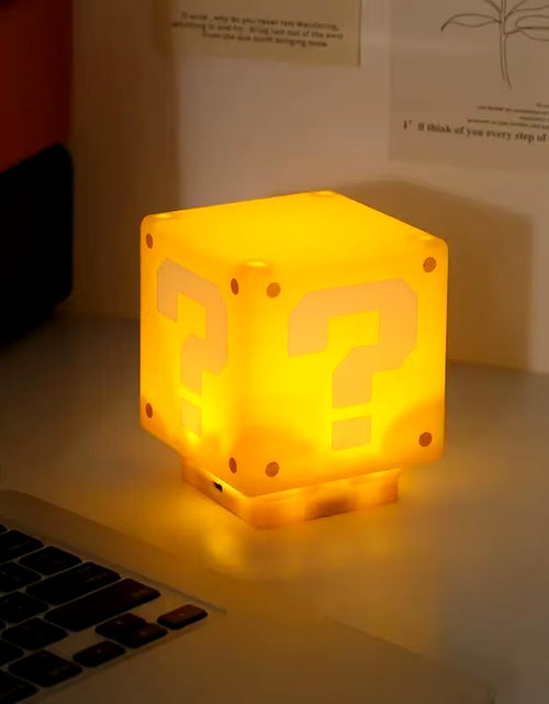 Load image into Gallery viewer, LED Question Mark Brick Night Light with Music USB Charging Desk Lamp Light Birthday X-Mas Gifts
