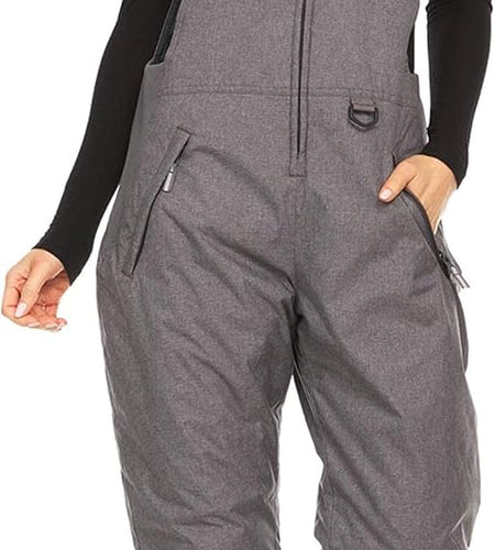 Womens Insulated Water Resistant Ski Snow Bib Pants