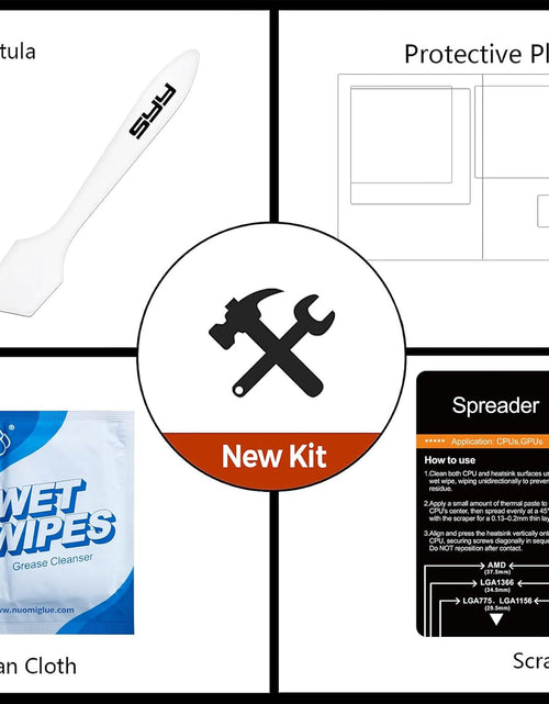 Load image into Gallery viewer, Thermal Paste,  2 Grams CPU Paste Thermal Compound Paste Heatsink for Ic/Processor/Cpu/All Coolers, 15.7W/M.K Carbon Based High Performance, Thermal Interface Material, CPU Thermal Paste
