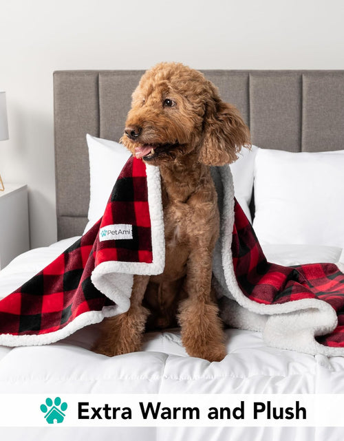 Load image into Gallery viewer, Dog Blanket, Sherpa Dog Blanket | Plush, Reversible, Warm Pet Blanket for Dog Bed, Couch, Sofa, Car
