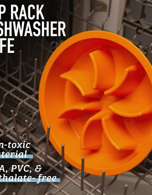 Load image into Gallery viewer, Slow Feeder Dog Bowls - Cup Maze Puzzle Food Bowl with Feeder Holes, Fits into Elevated Pet Feeders - Slow Eating for Large, Medium &amp; Small Sized Breeds (2 Cup - 7.5-8 Inch Feeder Holes)
