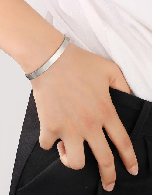 Load image into Gallery viewer, Inspirational Bracelets for Women Inspirational Cuff Bangle for Her with Engraved Message Christmas Birthday Gifts for Her
