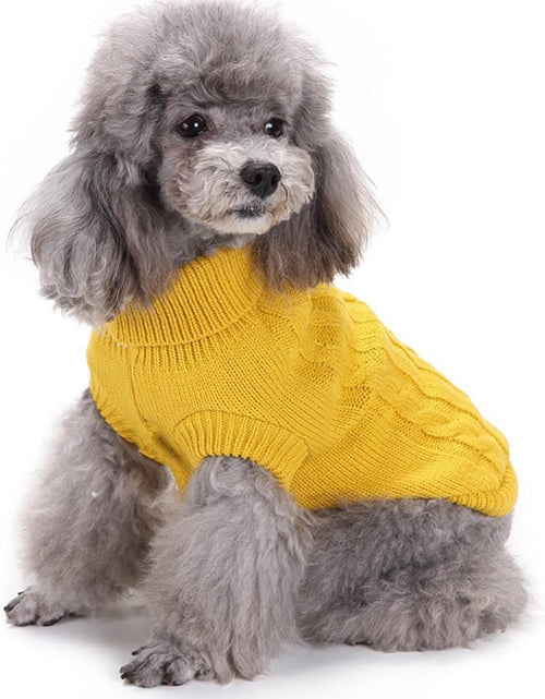 Load image into Gallery viewer, Small Dog Sweaters Knitted Pet Cat Sweater Warm Dog Sweatshirt Dog Winter Clothes Kitten Puppy Sweater
